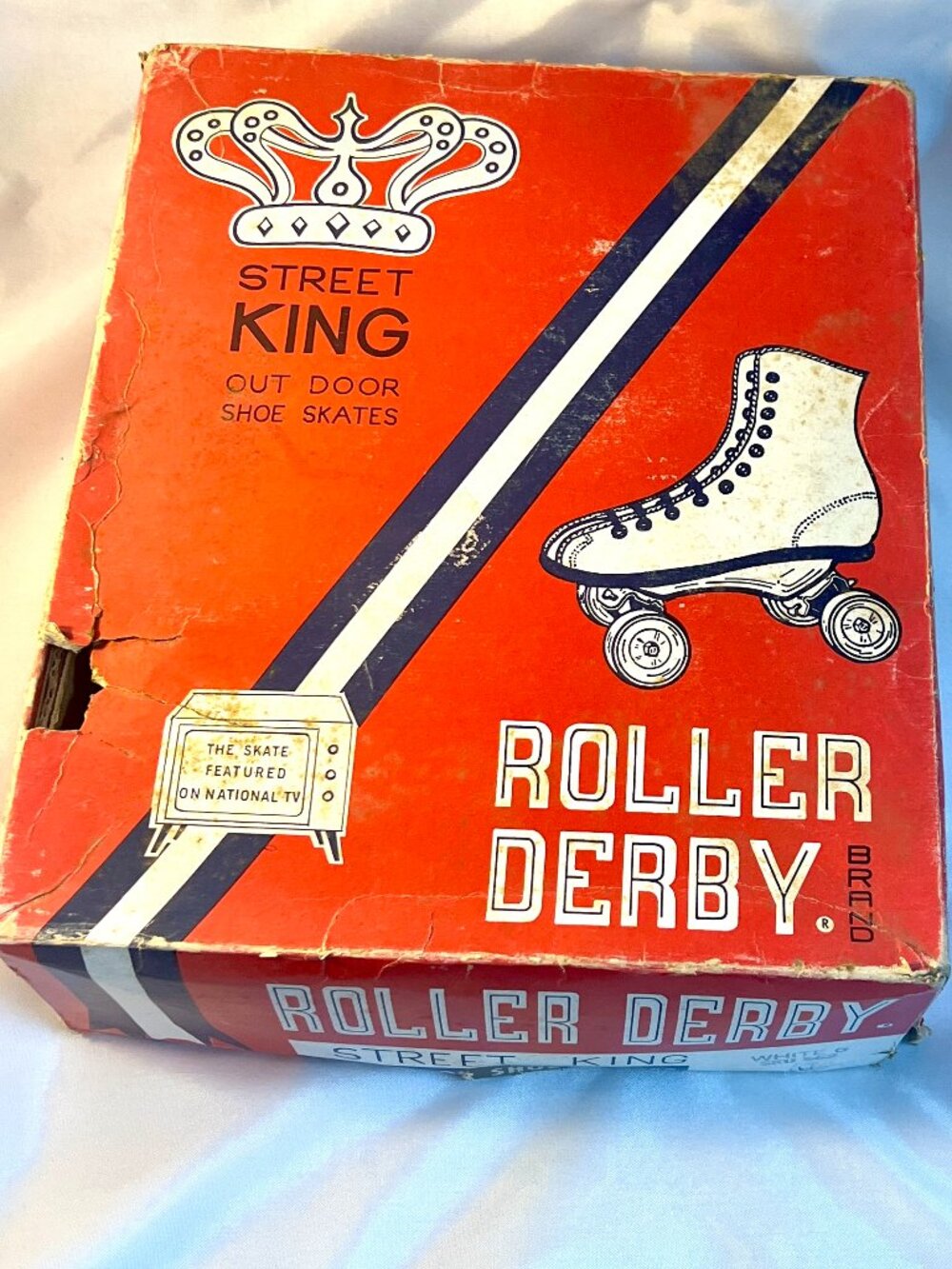 Vintage Roller Derby Street King Roller Skates Size 6 w/ Box - SKUF2